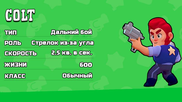 Как играть Кольтом (Colt) в Brawl Stars и стрелять из револьверов